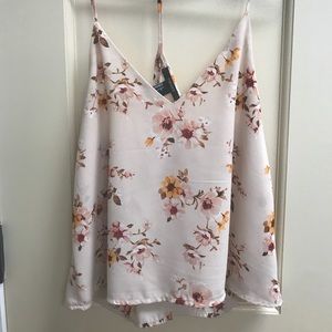 Pink Floral Tank Top!